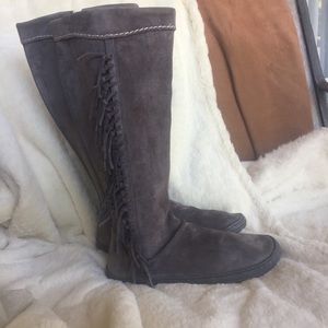 UGG Grey Suede Boots